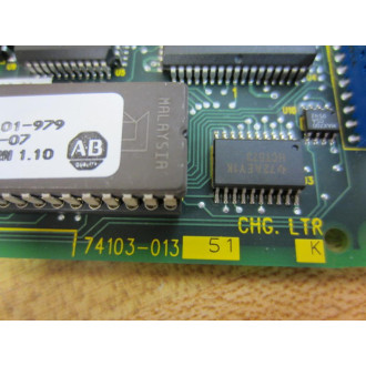 Allen Bradley 74103-013-51 PC Computer Bd 74103-119-51 Rev.K - Used
