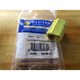 Western Enterprises CGA-300-510 Pneumatic Fitting Adapter 61 (Pack of 4)