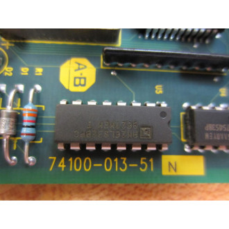 Allen Bradley 74100-013-51 Remote IO Bd 74101-507-51 Rev.N - Used