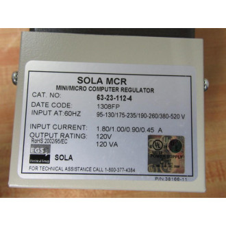 Sola 63-23-112-4 Power Conditioner 63231124