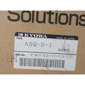 Kyowa ASQ-D-1 Servo Type Acceleration Transducer ASQD1