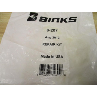 Binks 6-207 Regulator Repair Kit 6207