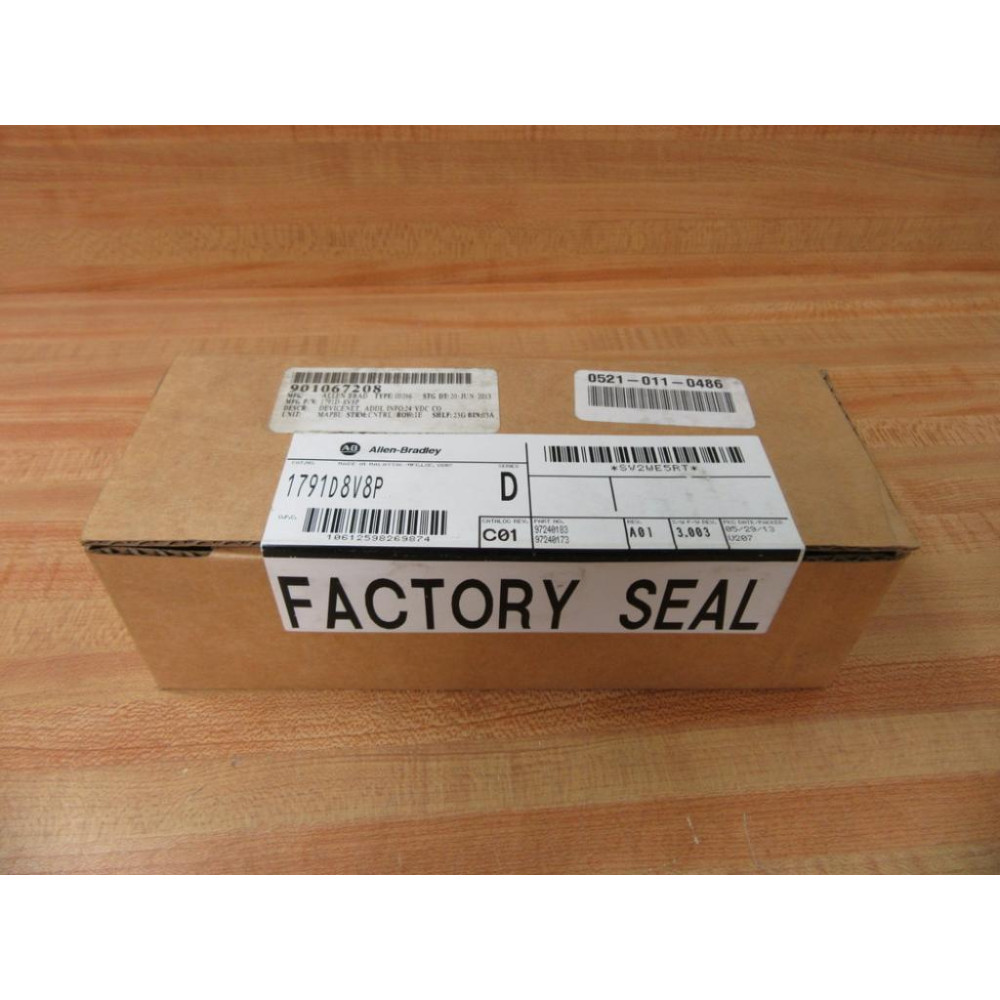 Allen Bradley 1791D-8V8P Compact Block IO 1791D8V8P Factory Seal