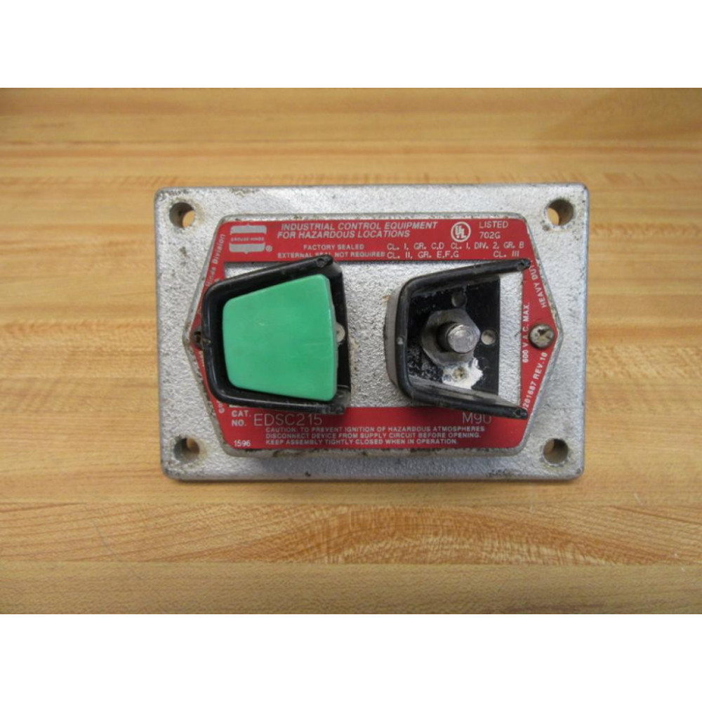 Crouse-Hinds EFS-215 Push Button Station Partial Cover See Pictures - Used