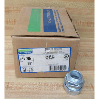 O-ZGedney 31-075 34" Threadless Connector 31075 (Pack of 24)