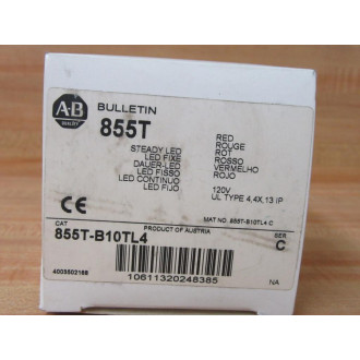 Allen Bradley 855T-B10TL4 Stack Light 855TB10TL4