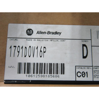 Allen Bradley 1791D-0V16P IO DeviceNet Output Module 1791D0V16P Factory Seal