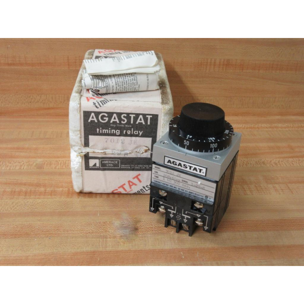 Agastat 7012 JK Timing Relay 7012JK 1 To 300 seconds