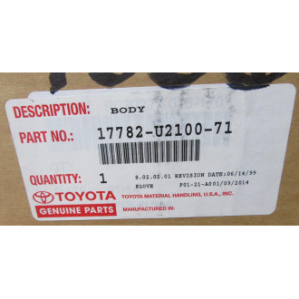Toyota 17782-U2100-71 Precleaner Body 17782U210071