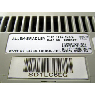 Allen Bradley 1794-0W8A Output Module 96223671 - Used