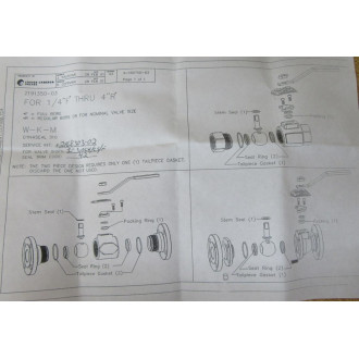 Cameron 2168303-02 Service Kit 216830302
