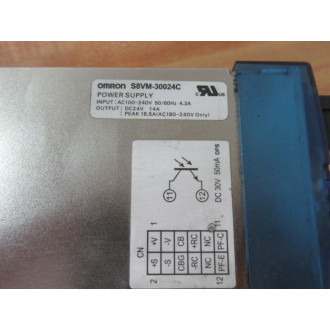 Omron S8VM-30024C Power Supply S8VM30024C WO Mounting Bracket - Used