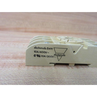 Electromatic S 411 Relay Socket  S411 Chipped (Pack of 3) - Used