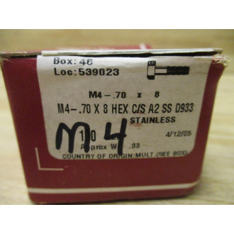 Hodell-Natco 3MAHC0040008CP Hex Bolt W Washer (Pack of 97)