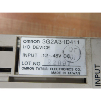 Omron 3G2A3-ID411 Input Module 3G2A3ID411 WO Top Cover - Used