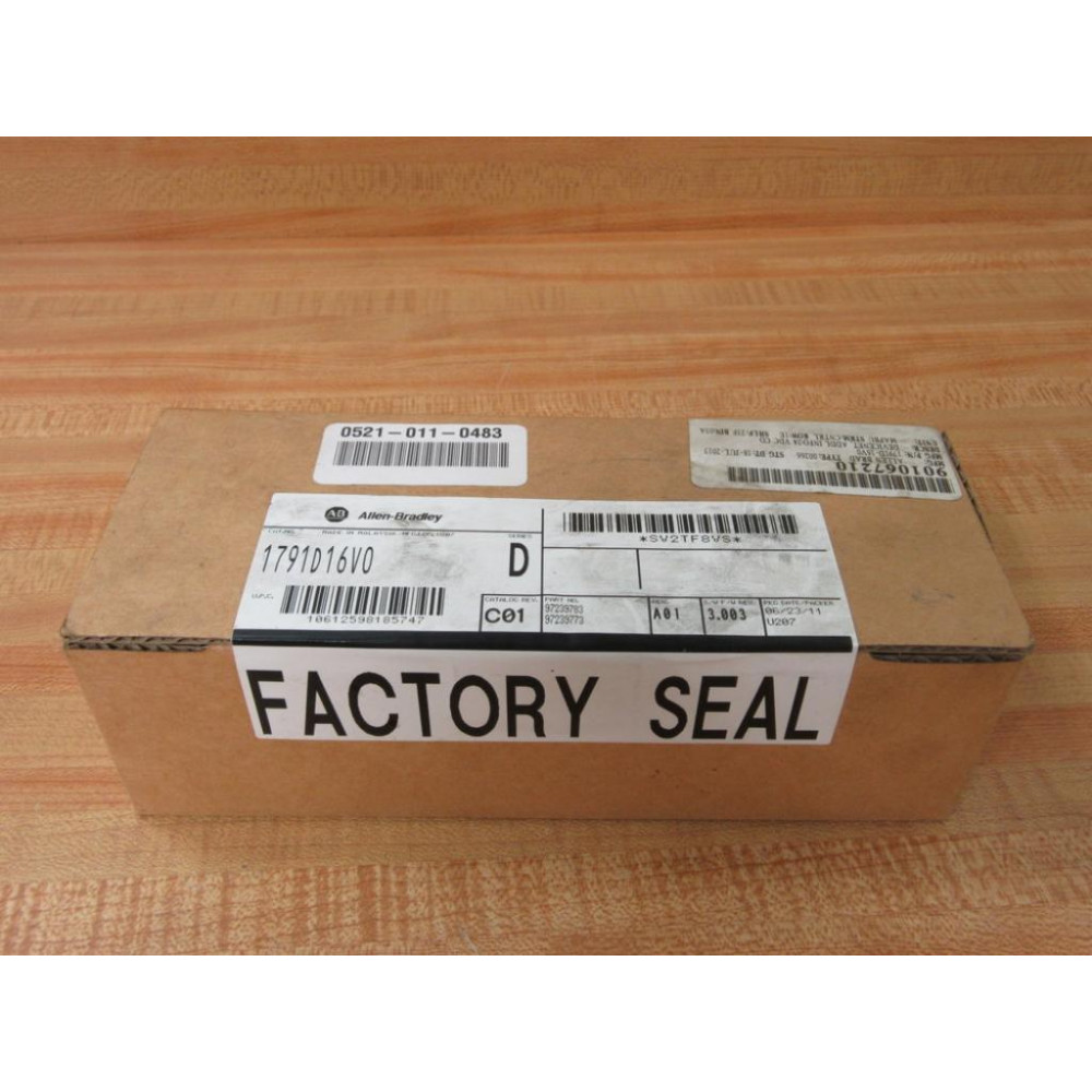 Allen Bradley 1791D-16V0 Compact IO Base Module Factory Sealed