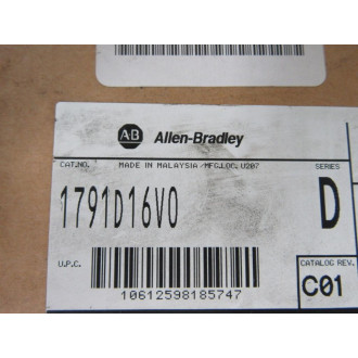 Allen Bradley 1791D-16V0 IO Base Module 1791D-16VO Factory Sealed