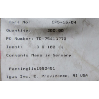 Igus CF5-15-04 Chainflex Cable CF51504
