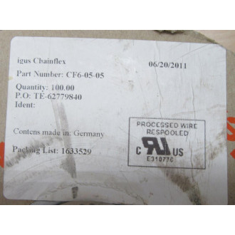 Igus CF6-05-05 Chainflex Cable CF60505