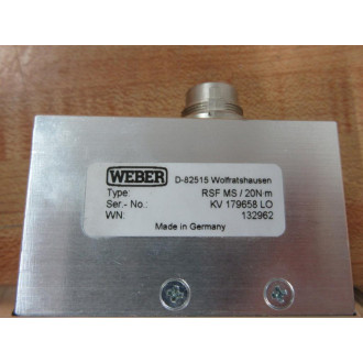 Weber RSF MS20Nm Dynamic Transducer RSFMS20Nm
