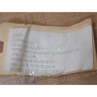 Hose Master 11715 Lexol Braided Hose - New No Box