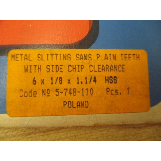 Dolfamex 5-748-110 Side Chip Saw Blade 5748110