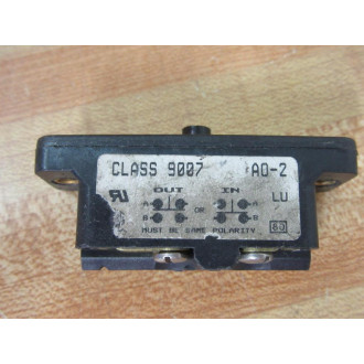 Square D 9007-AO2 Limit Switch 9007-A02 9007-AO-2 120V Black Button - Used
