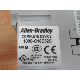Allen Bradley 100S-C16D32C Safety Contactor 100SC16D32C