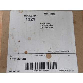 Allen Bradley 1321-M048 Open Style Choke 1321M048