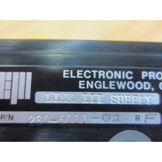 Electronic Processors 230-6000-02 LINK III Supply 230600002 - Used