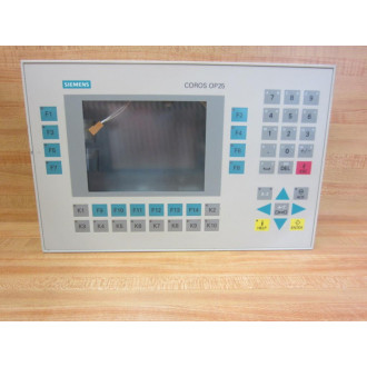Siemens 6AV3525-1EA01-0AX0 COROS OP25 Operator PanelKeyPad Enclosure Only - Used