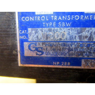 General Signal W200 Control Transformer - New No Box