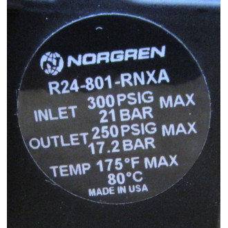 Norgren R24-801-RNXA Regulator R24801RNXA - New No Box
