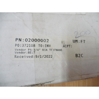 Mol Belting Systems 0200000002 14" Tecthane Belt 168' Length