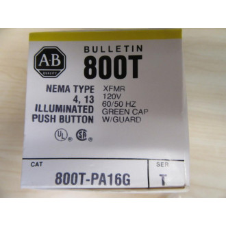 Allen Bradley 800T-PA16G Button W40171-002-01, 800T-XA