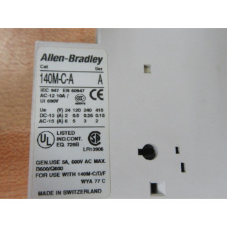 Allen Bradley 140M-C-ASAR01M01 Contact 140MCASAR01M01 - New No Box
