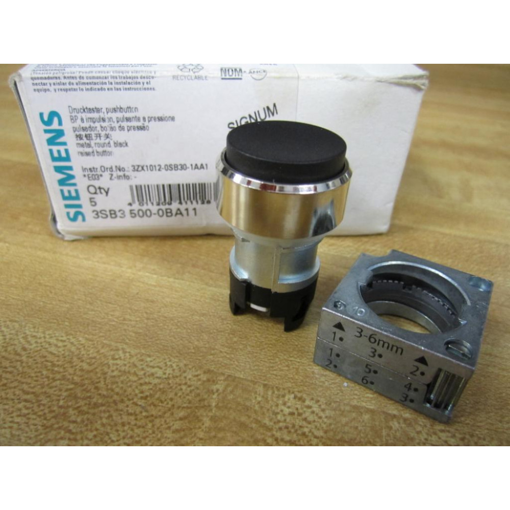 Siemens 3SB3 500-0BA11 Push Buttton 3SB35000BA11
