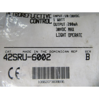 Allen Bradley 42SRU-6002 Photoelectric Sensor 42SRU6002