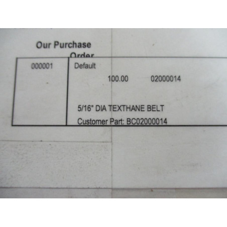 Mol Belting Systems 02000014 516" Texthane Belt BC02000014 65' Length