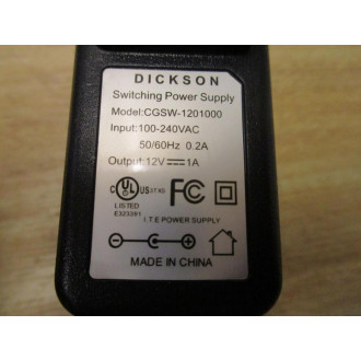 Dickson CGSW-1201000 Switching Power Supply Adapter CGSW12001000 - New No Box