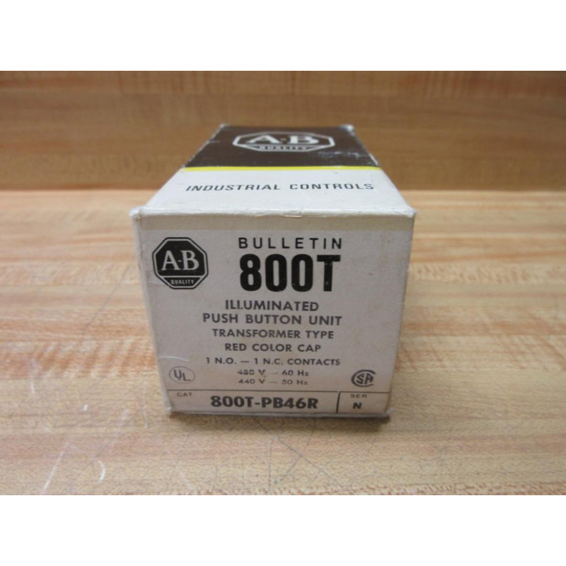 Allen Bradley 800T-PB46R Push Button Switch EMPTY BOX ONLY!
