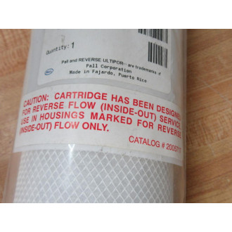 Pall PFS1001ZMH13 Reverse Ultipor Filter WO Gasket Kit