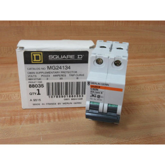 Square D MG24134 Merlin Gerin 88035 Schneider 20A Breaker 24134
