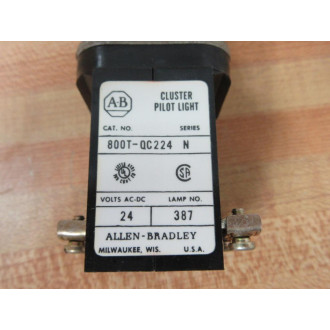 Allen Bradley 800T-QC224XRXG Cluster Pilot Light