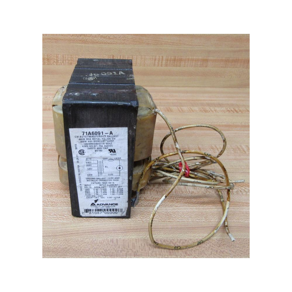 Advance 71A6091-A Transformer 71A6091A W Short Leads - Used