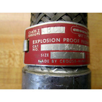 Crouse & Hinds ECLK 312 Flexible Conduit Coupling ECLK312 WO End Adap - Used