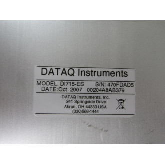Dataq Instruments DI715-ES Data Logger DI715ES - Used