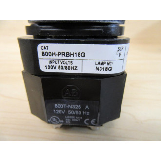 Allen Bradley 800H-PRBH16G Push Button Switch W800T-XA