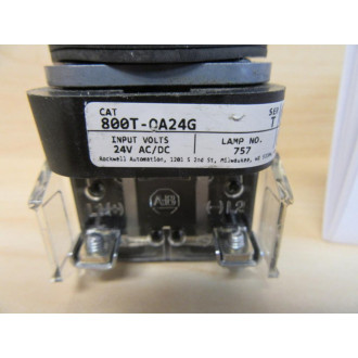 Allen Bradley 800T-QA24G Push Button Switch - New No Box