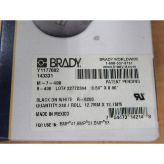 Brady M-7-498 Repositionable Vinyl Cloth 143331 240Roll